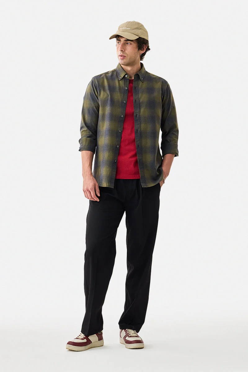 SNITCH Checks Slim Fit 100% Cotton Shirt